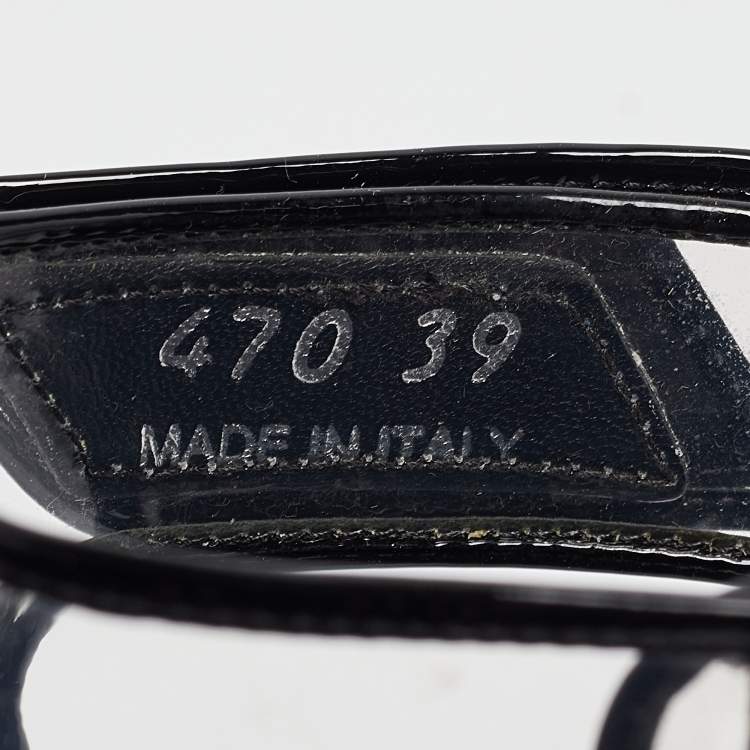 Pre Owned Prada Transparent PVC Cloudbust Slingback Sandals Size 39