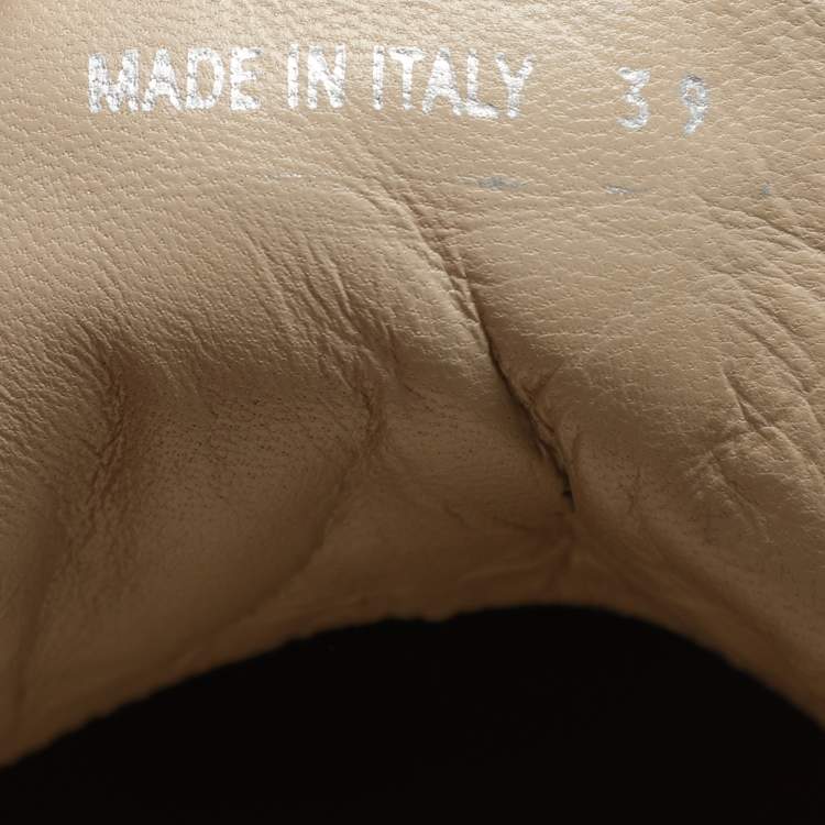 Pre Owned Prada White Leather Platform Espadrille Lace Up Sneakers Size 39