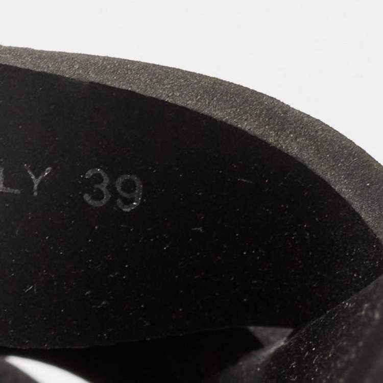 Pre Owned Prada Black Rubber Monolith Ankle Strap Sandals Size 39