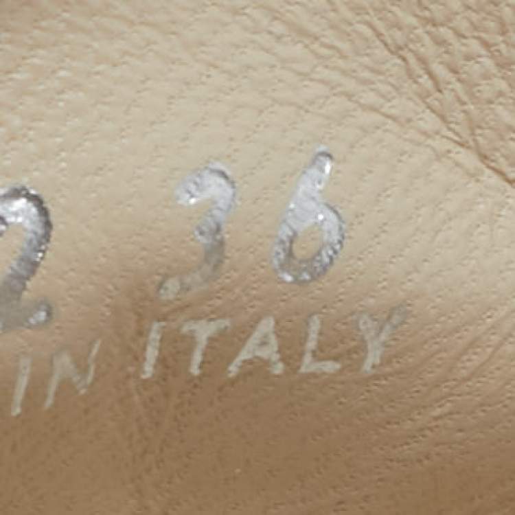 Pre Owned Prada Beige Suede Smoking Slippers Size 36