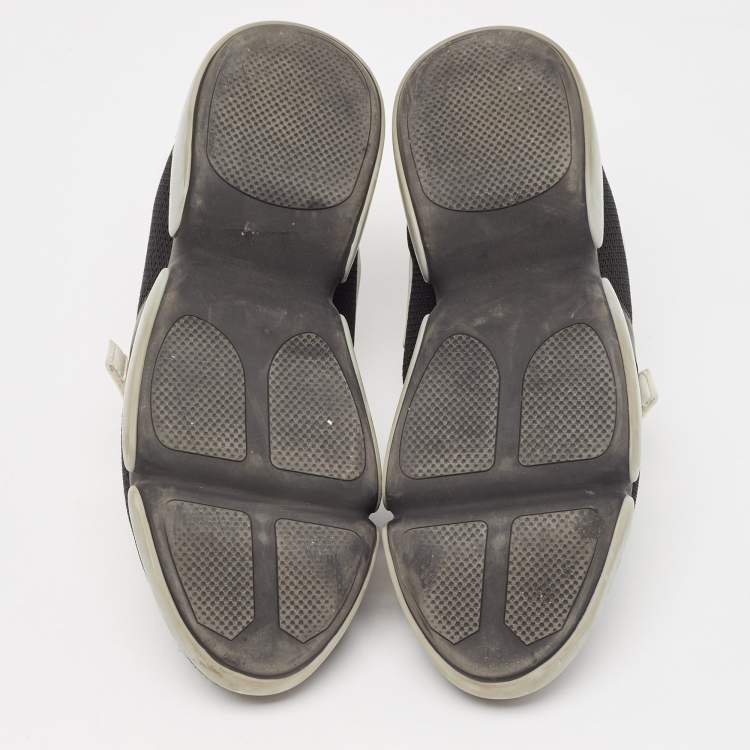 مملوكة مسبقًا Prada Black Mesh and Rubber Cloudbust Sneakers Size 37.5