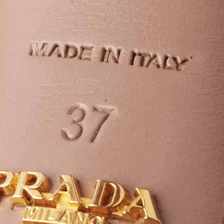 Pre Owned Prada Red Suede Platform D'orsay Pumps Size 37