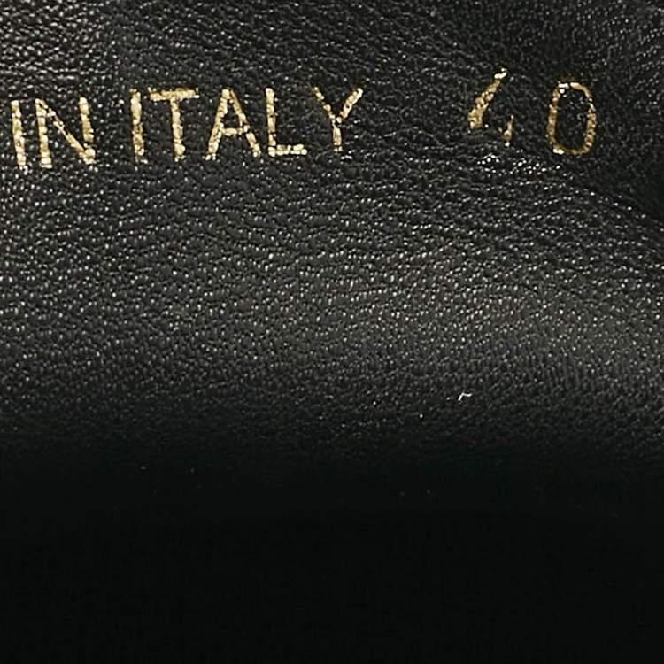 Pre Owned Prada Black Patent Leather Loafers Pumps Size 40