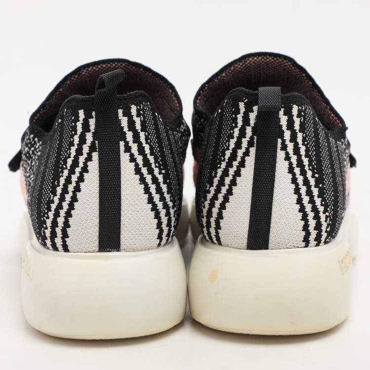 Pre Owned Prada Multicolor Knit Fabric Low Top Sneakers Size 41