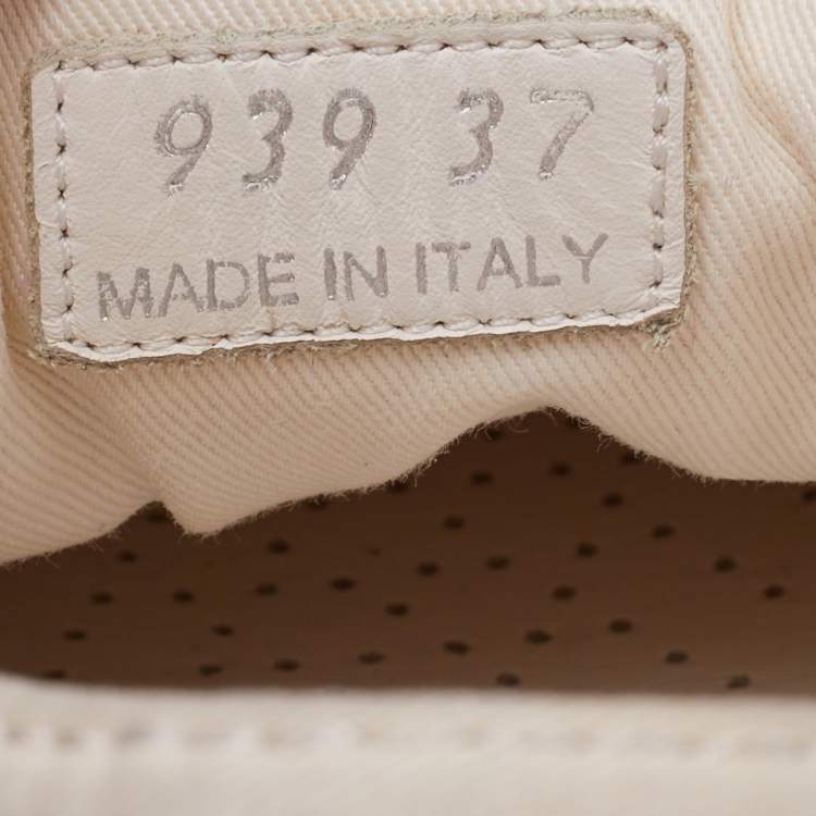 Pre Owned Prada White Re-Nylon Double Wheel Low Top Sneakers Size 37