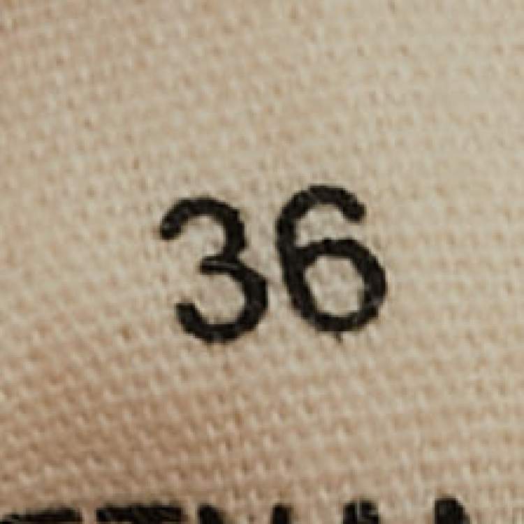 Pre Owned Prada Off White Canvas Gabardine High Top Sneakers Size 36