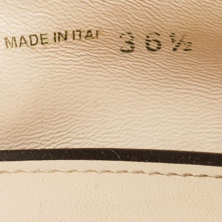 Pre Owned Prada Black Patent Leather Bow Block Heel Pumps Size 36.5