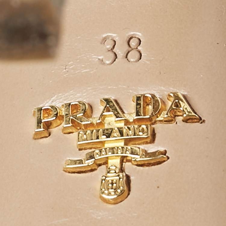 Pre Owned Prada Light Blue Suede Peep Toe Platform Pumps Size 38