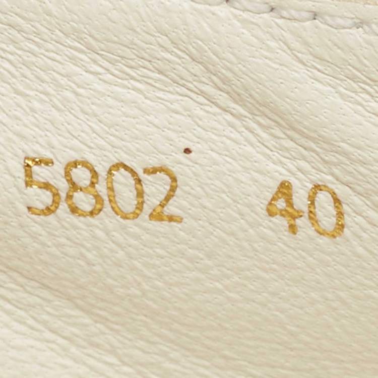 Pre Owned Prada Gold Leather Slip on Sneakers Size 40 