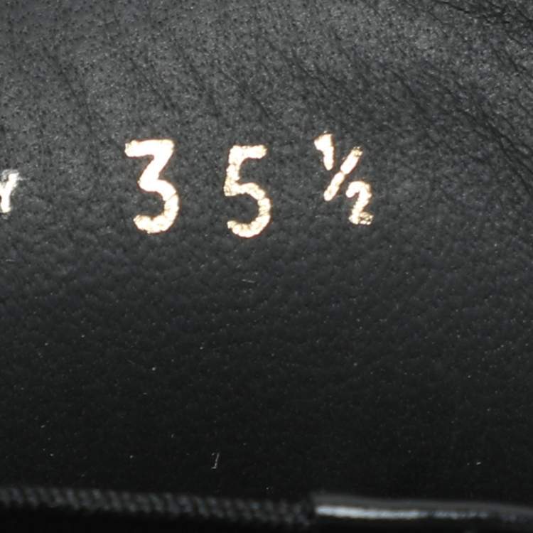 Pre Owned Prada Black Leather Slip On Loafers Size 35.5