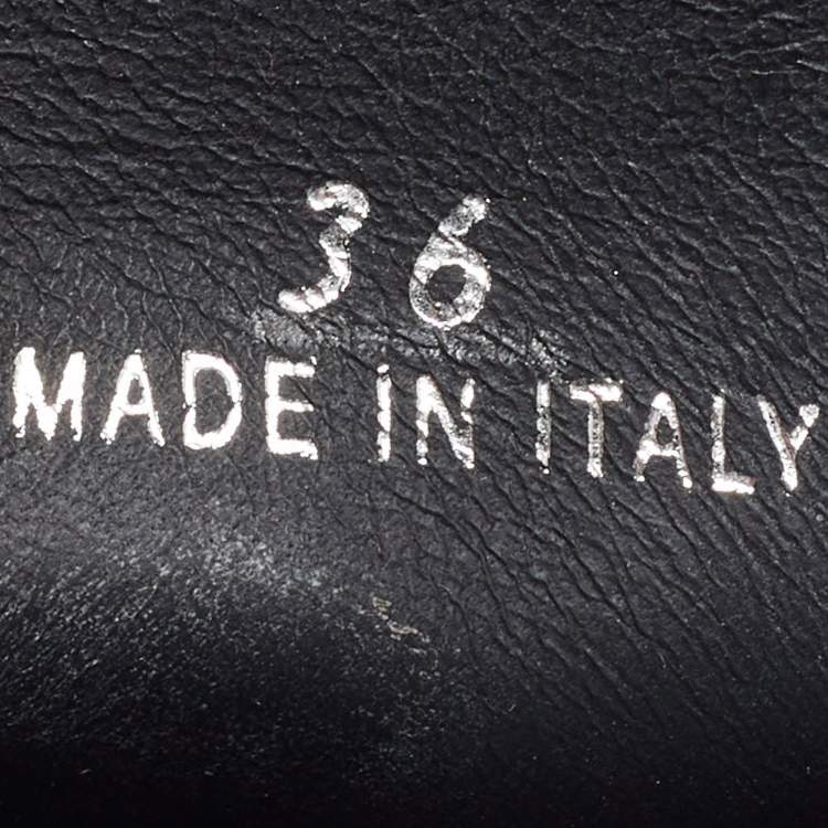 Pre Owned Prada Black Nylon Triangle Logo Loafer Mules Size 36