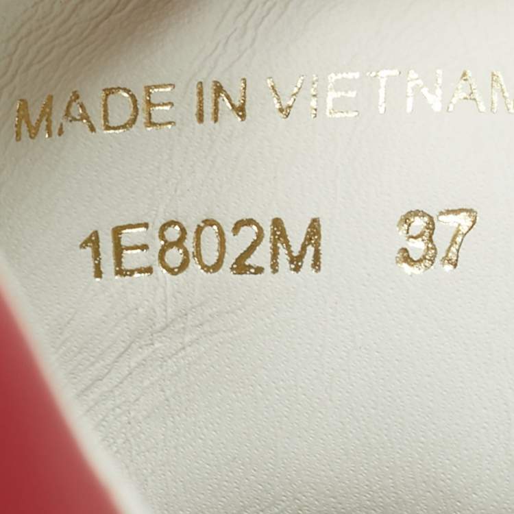 Pre Owned Prada White Leather Donna Lace Up Sneakers Size 37