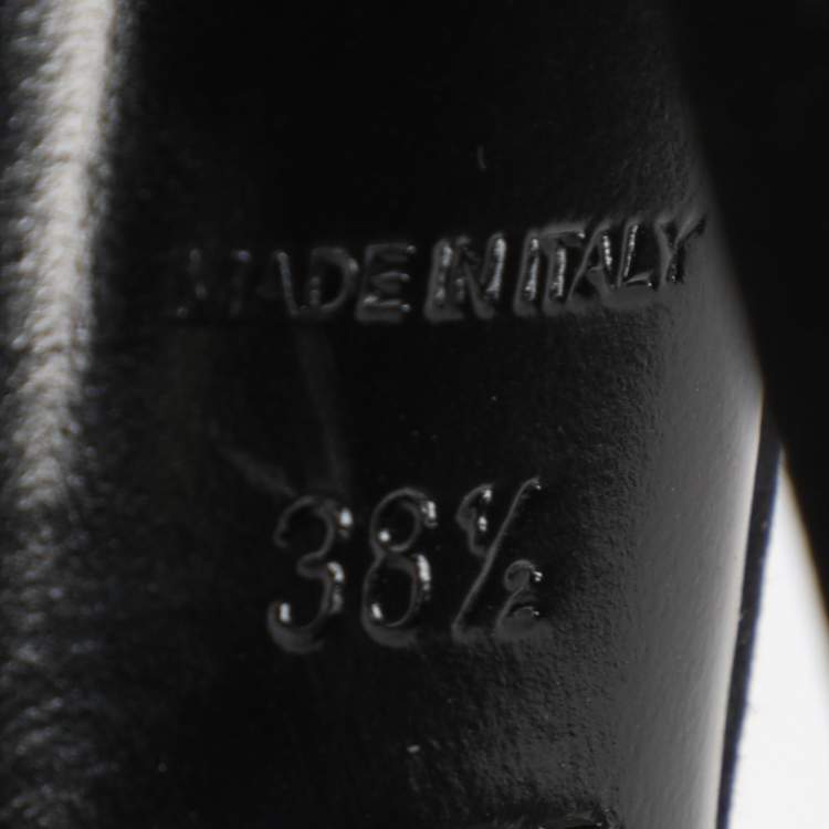 Pre Owned Prada Black Suede Mary Jane Pumps Size 38.5