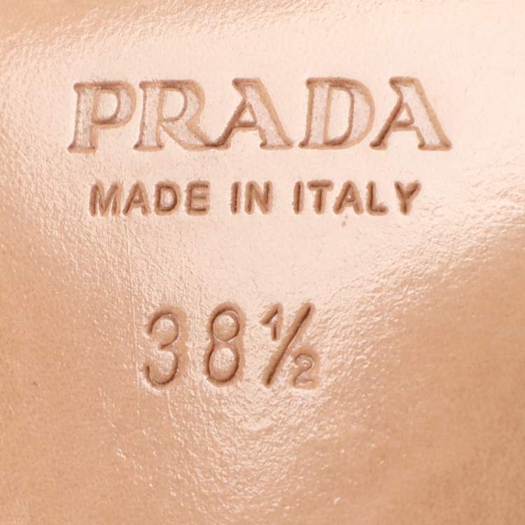 Pre Owned Prada Green/Purple Satin and Suede Ankle Strap Sandals Size 38.5