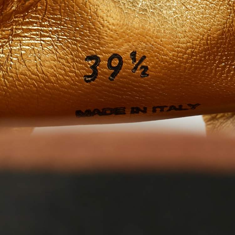 Pre Owned Prada Grey Python and Leather Flat Slingback Sandals Size 39.5