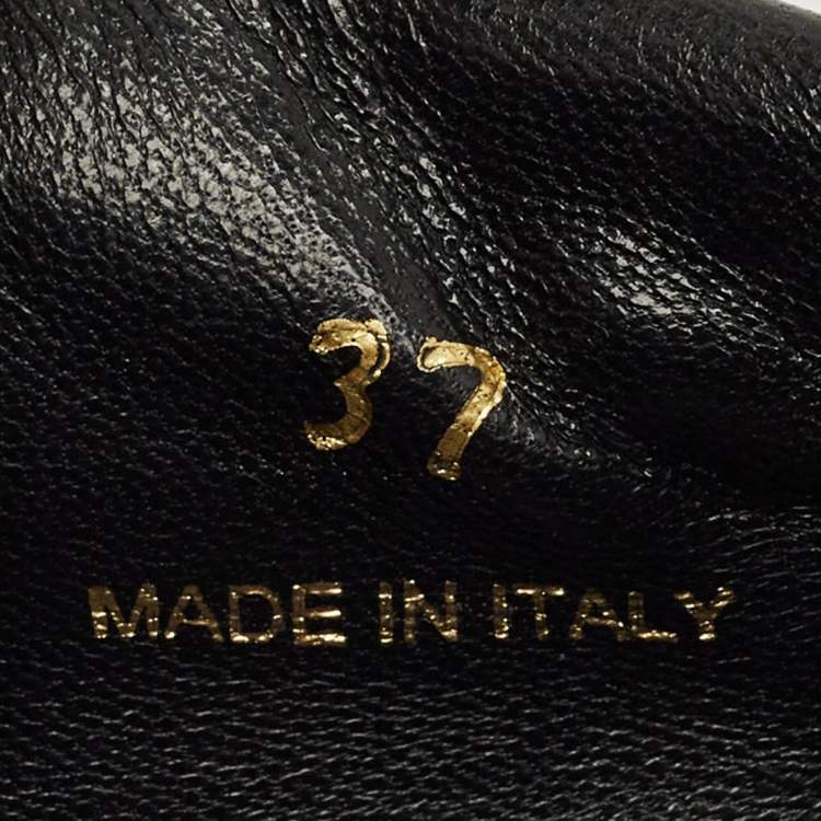 مملوكة مسبقًا Prada Navy Blue Neoprene Crystal Embellish Slip On Sneakers Size 37