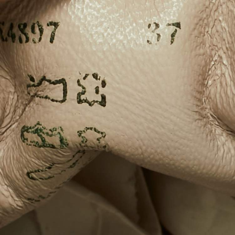 Pre Owned Prada Dark Brown Leather Lace Up Sneakers Size 37