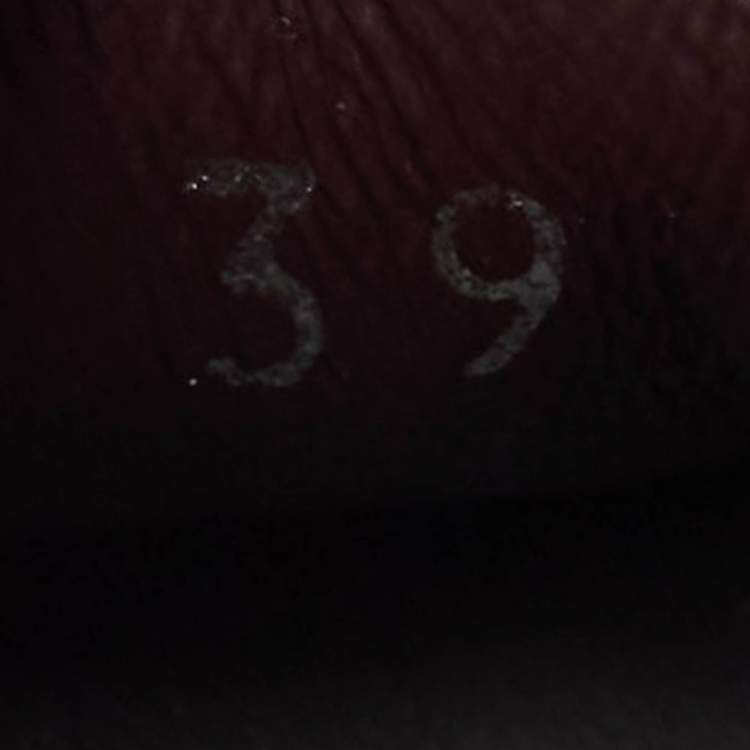 Pre Owned Prada Collapse Re-Nylon Size 39 Burgundy Nylon and Suede Lace Up Sneakers