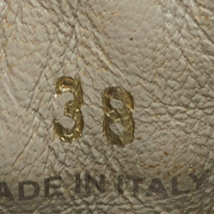 Pre Owned Prada Size 38 Light Grey Suede Crystal Embellished Slip On Sneakers