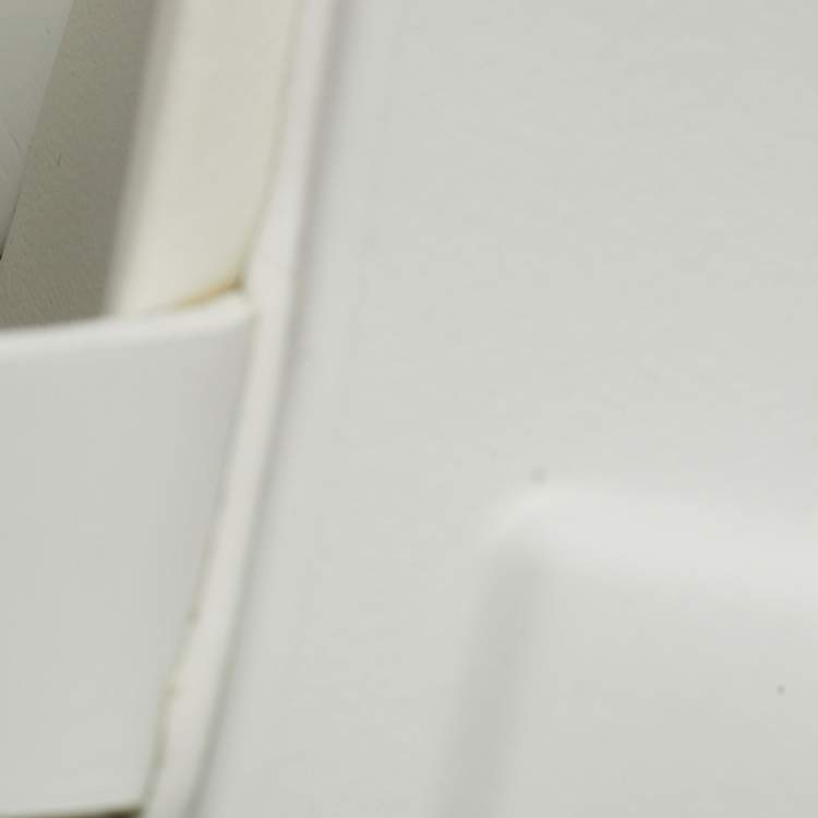 Pre Owned Prada Monolith Size 37 White Rubber Platform Sandals