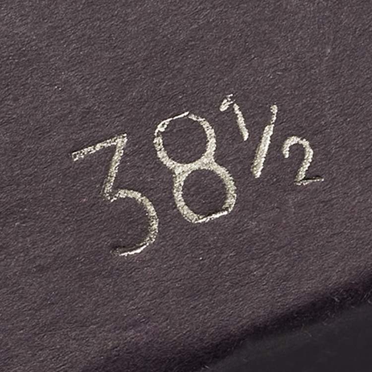 Pre Owned Prada Size 38.5 Black Satin Wedge Sandals