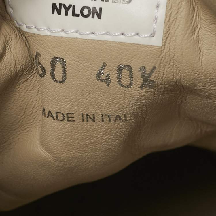 Pre Owned حذاء رياضي برادا دوبل ويل نايلون بيج برباط مقاس 40.5