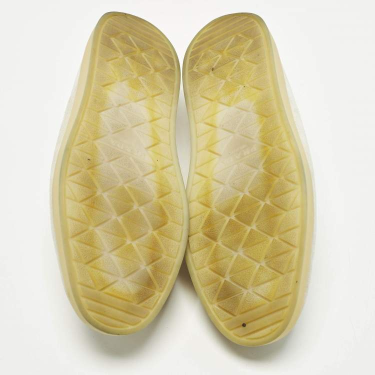 Pre Owned Prada Size 37.5 Grey Suede Slip On Loafers