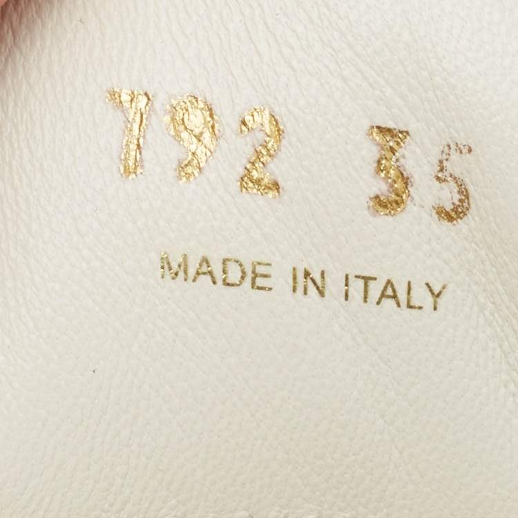 Pre Owned Prada Downtown Size 35 White Leather Bold Platform Low Top Sneakers