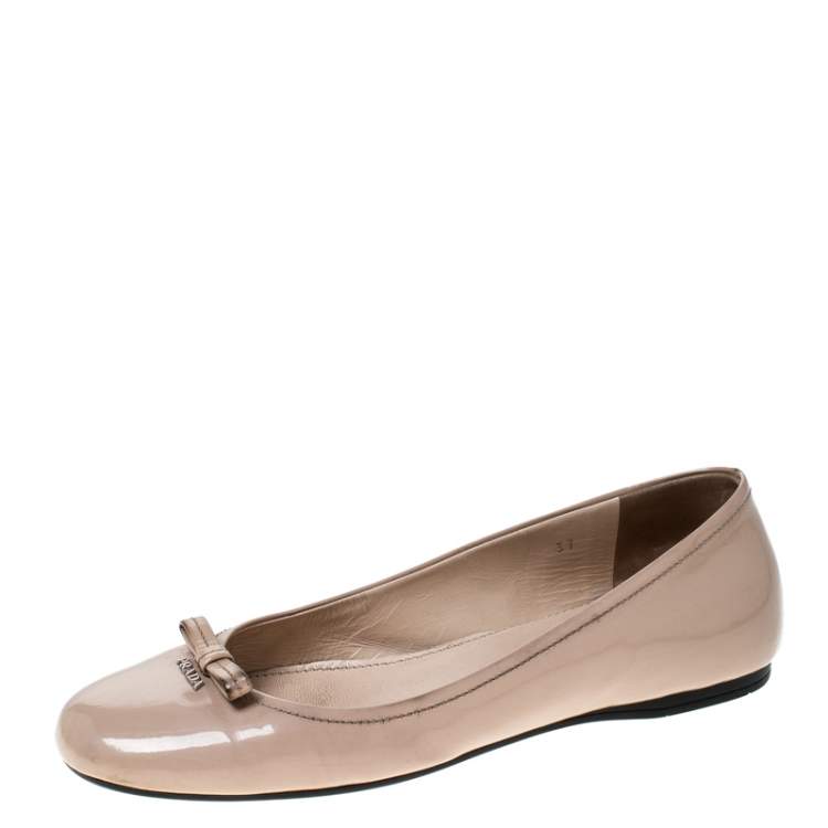 prada scrunch ballet flats