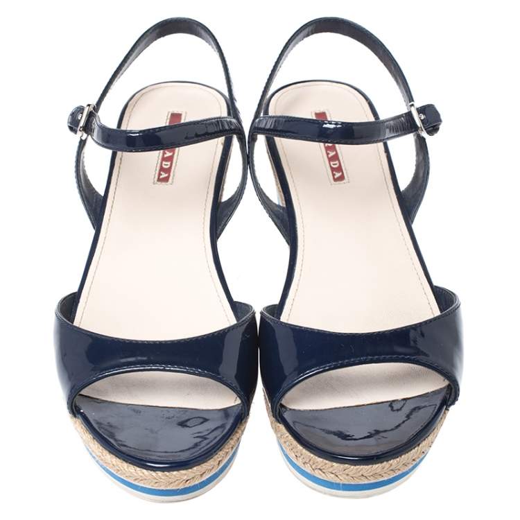 navy blue ankle strap sandals