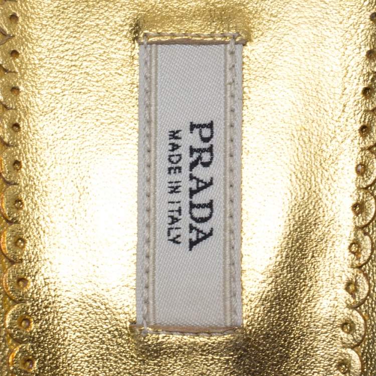 Pre Owned Prada Multicolor PVC and Leather Flower Embellished Slide Sandals Size 38.5