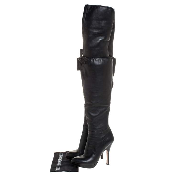 prada over the knee boots