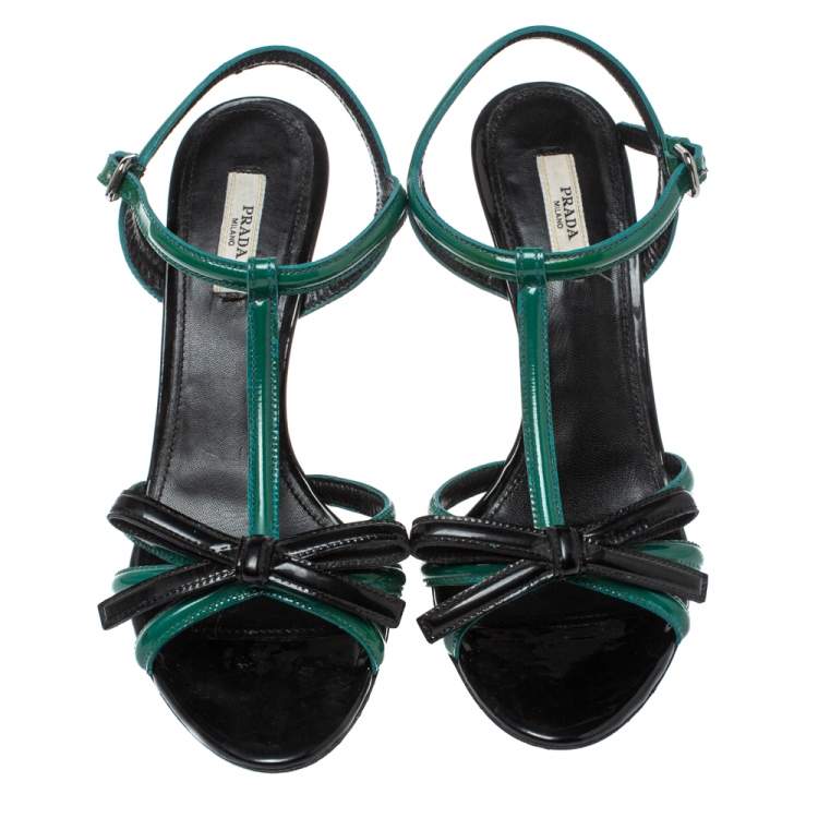 prada green sandals