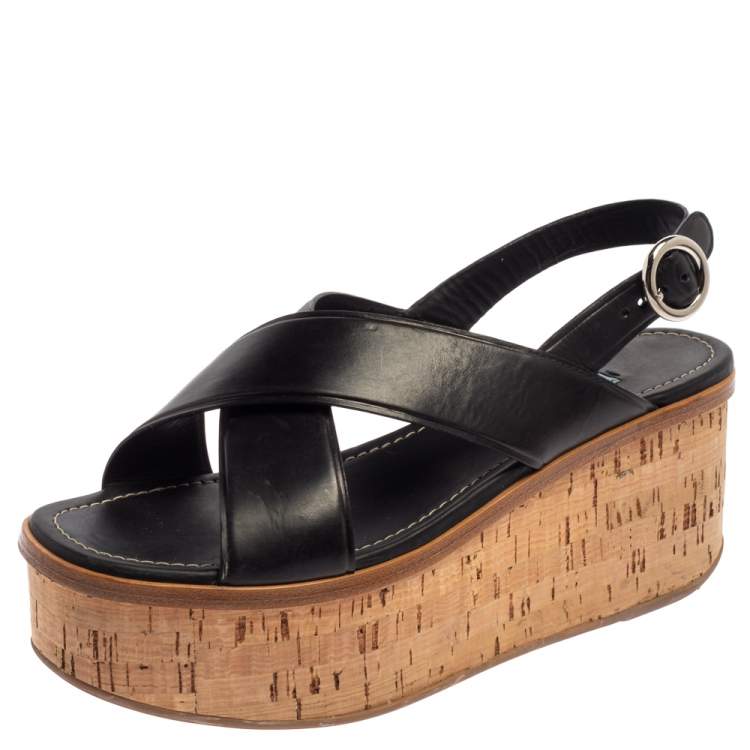 prada cork sandals