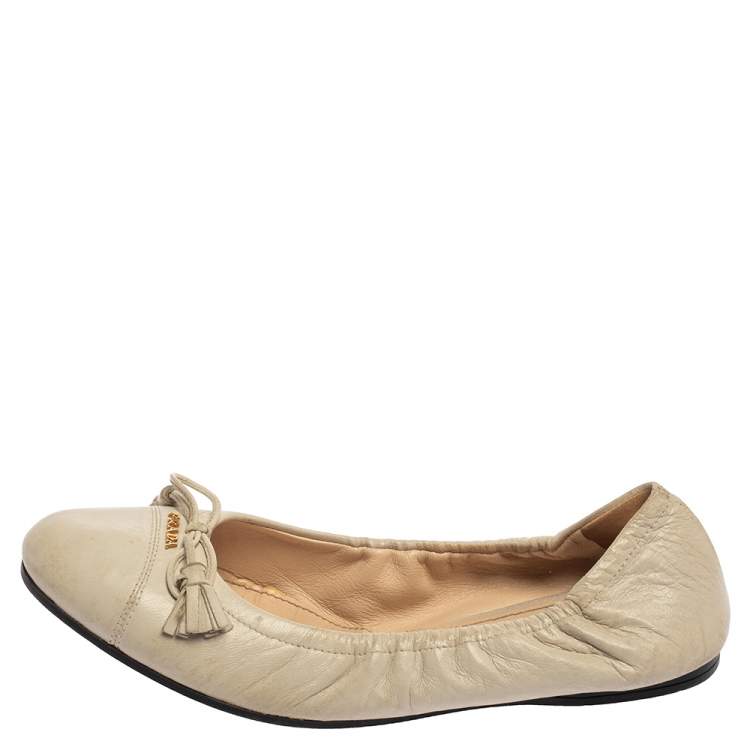 prada suede flats