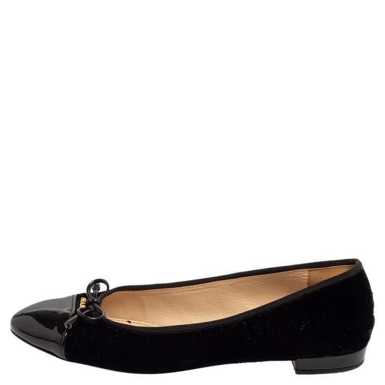 prada cap toe ballet flat
