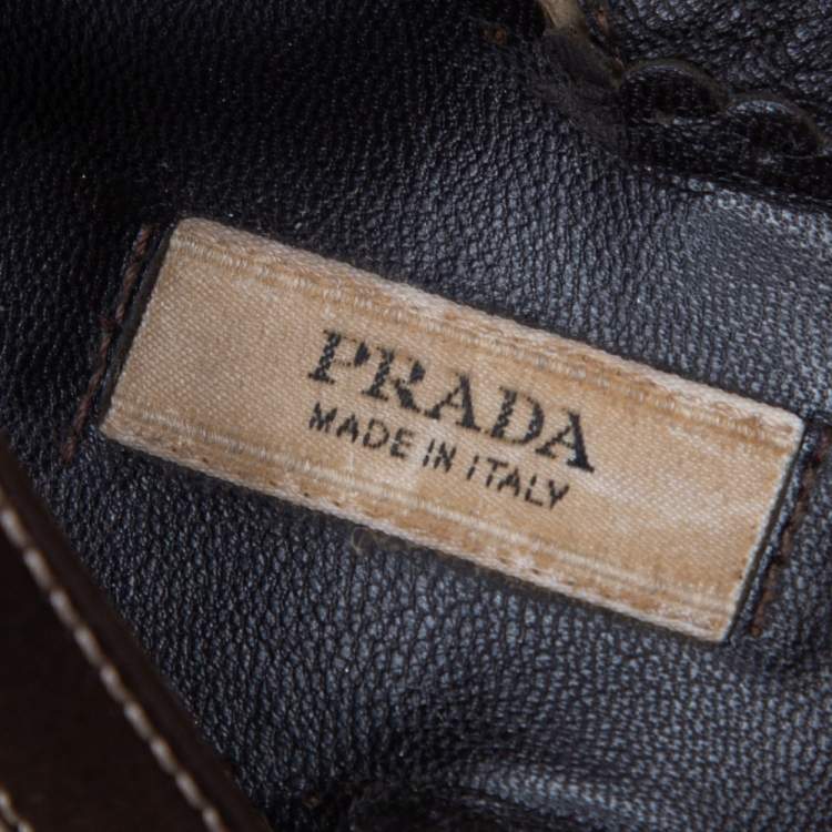 Pre Owned Prada Olive Green Satin Open Toe Ankle Strap Sandals Size 39