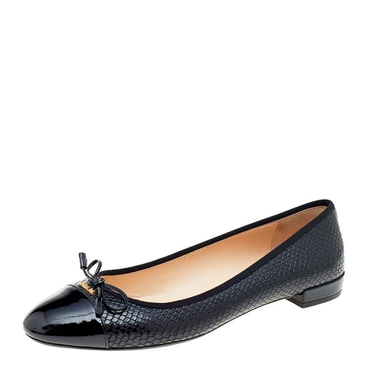 prada cap toe ballet flat