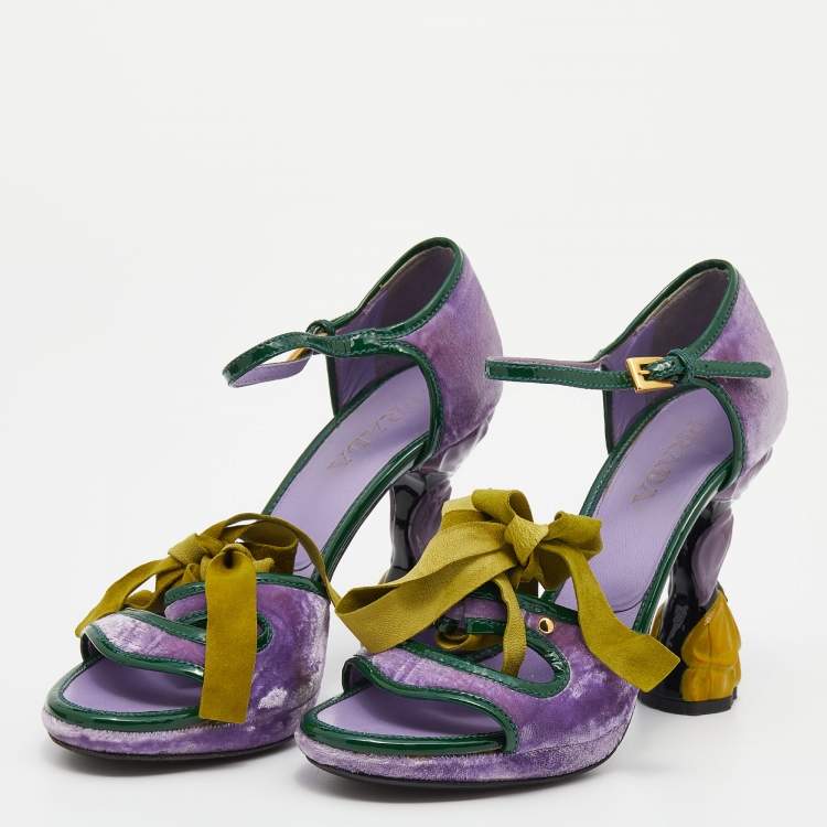 Flower Heeled Sandal: Women's Designer Sandals