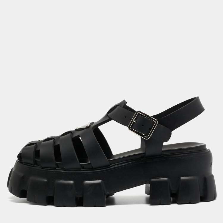 PRADA(プラダ) / サンダル/37/BLK | 中古品の販売・通販なら