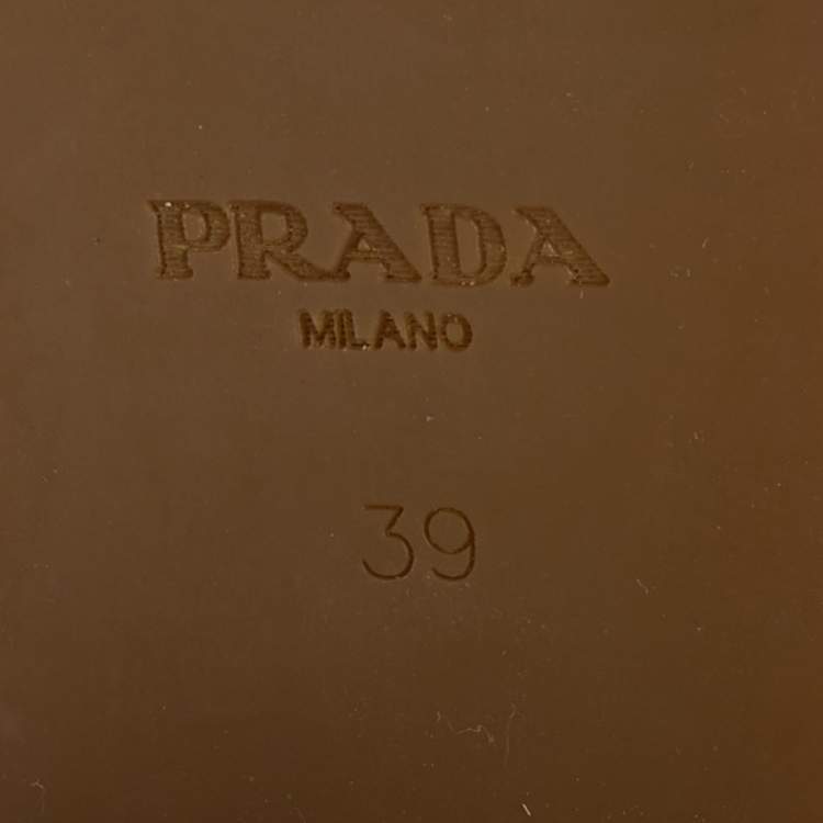 Pre Owned Prada Grey Suede Mid Calf Length Boots Size 39