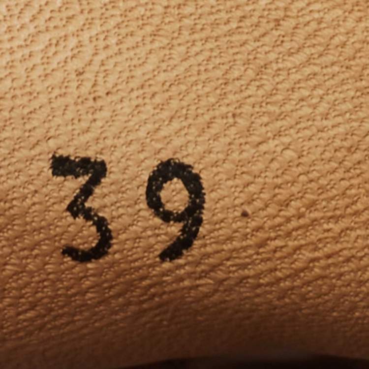 Pre Owned Prada Brown Saffiano Leather Bow Detail Loafers Size 39