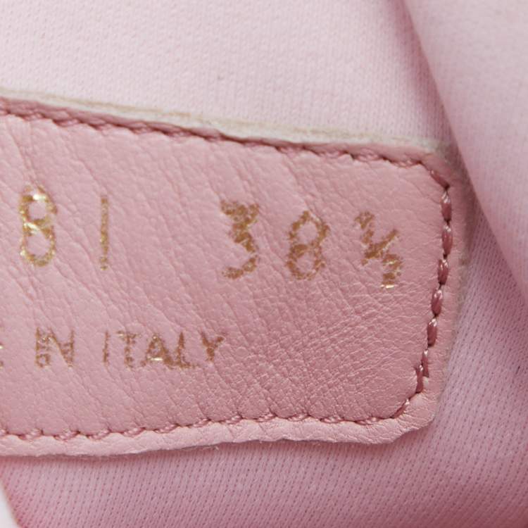 Pre Owned Prada Pink Neoprene Beads Embellished Cloudbust Lace Up Sneakers Size 38.5