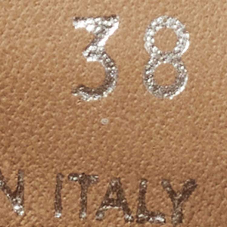 Pre Owned Prada Brown/White Canvas Low Top Sneakers Size 38