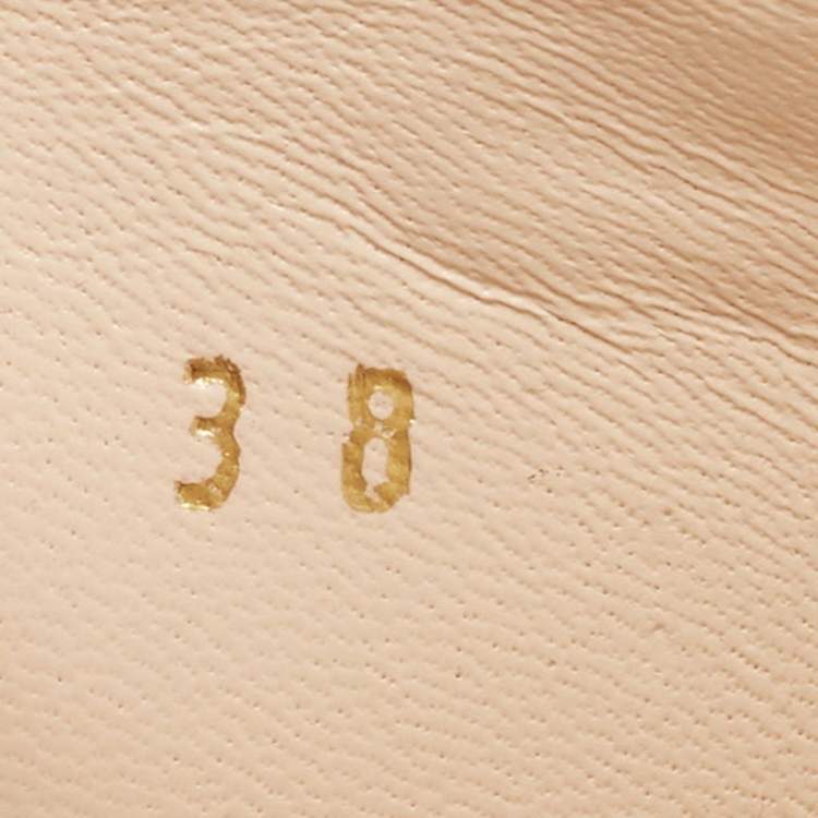 Pre Owned Prada Black Patent Leather Platform Wedge Slide Sandals Size 38