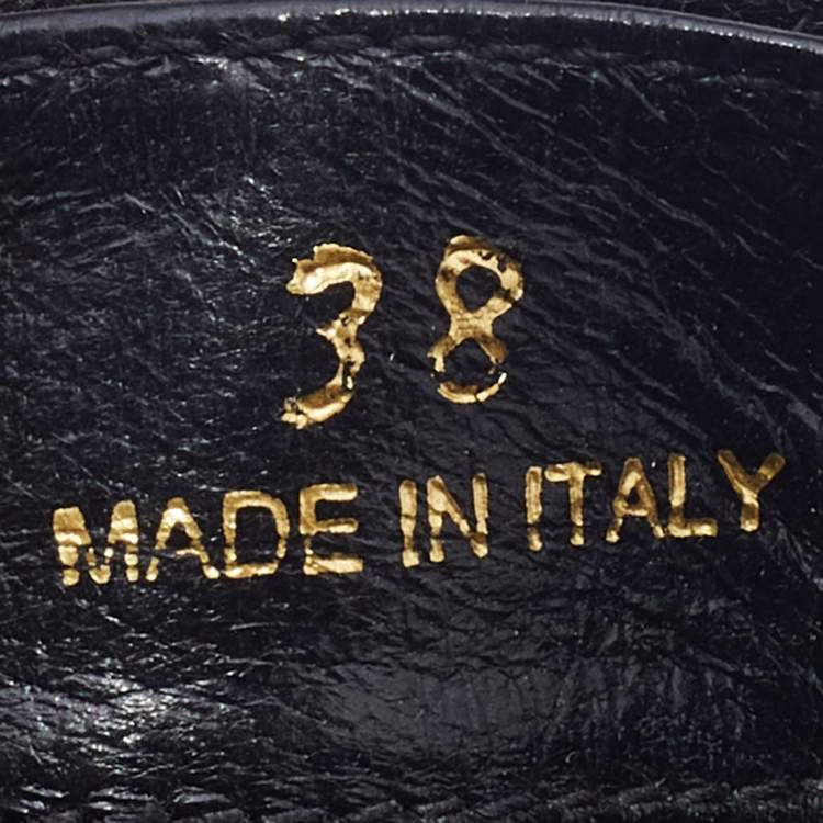 Pre Owned Prada Navy Blue Fabric Crystal Embellished Mary Jane Sneakers Size 38