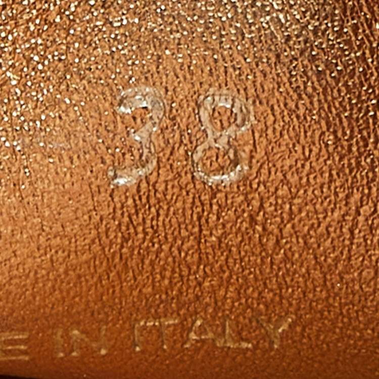 Pre Owned Prada Blue/Black Leather Slingback Flat Slides Size 38