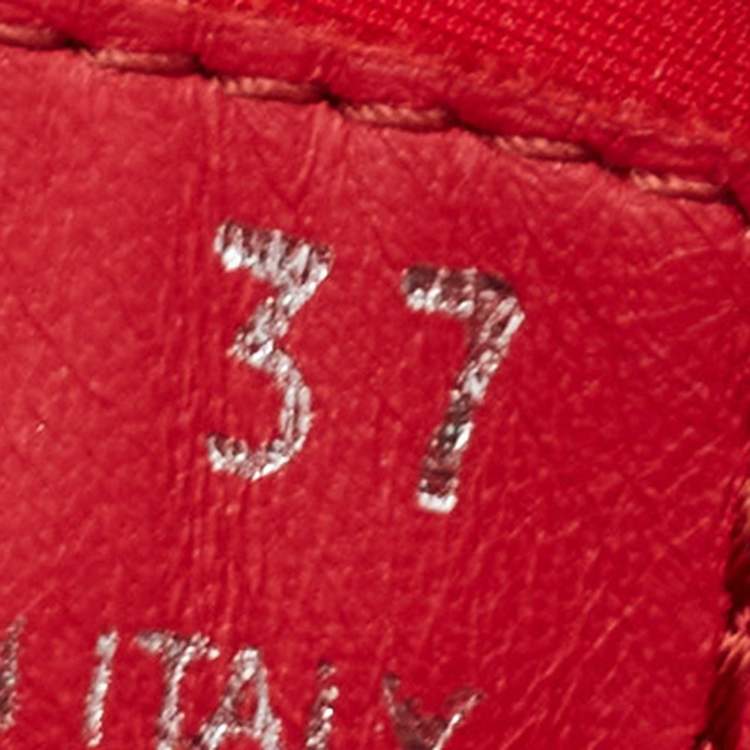 Pre Owned Prada Red Knit Fabric and Rubber Cloudbust Thunder Sneakers Size 37