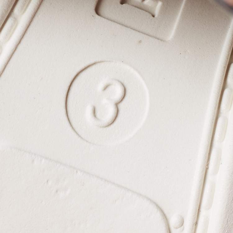 Pre Owned Prada Brown Leather Platform Low Top Sneakers Size 36