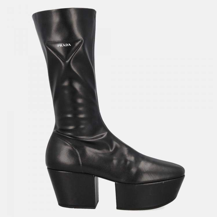 Prada women's boots top black